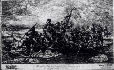Washington attraversa il Delaware, Natale 1776, c.1931 da Emanuel Gottlieb Leutze